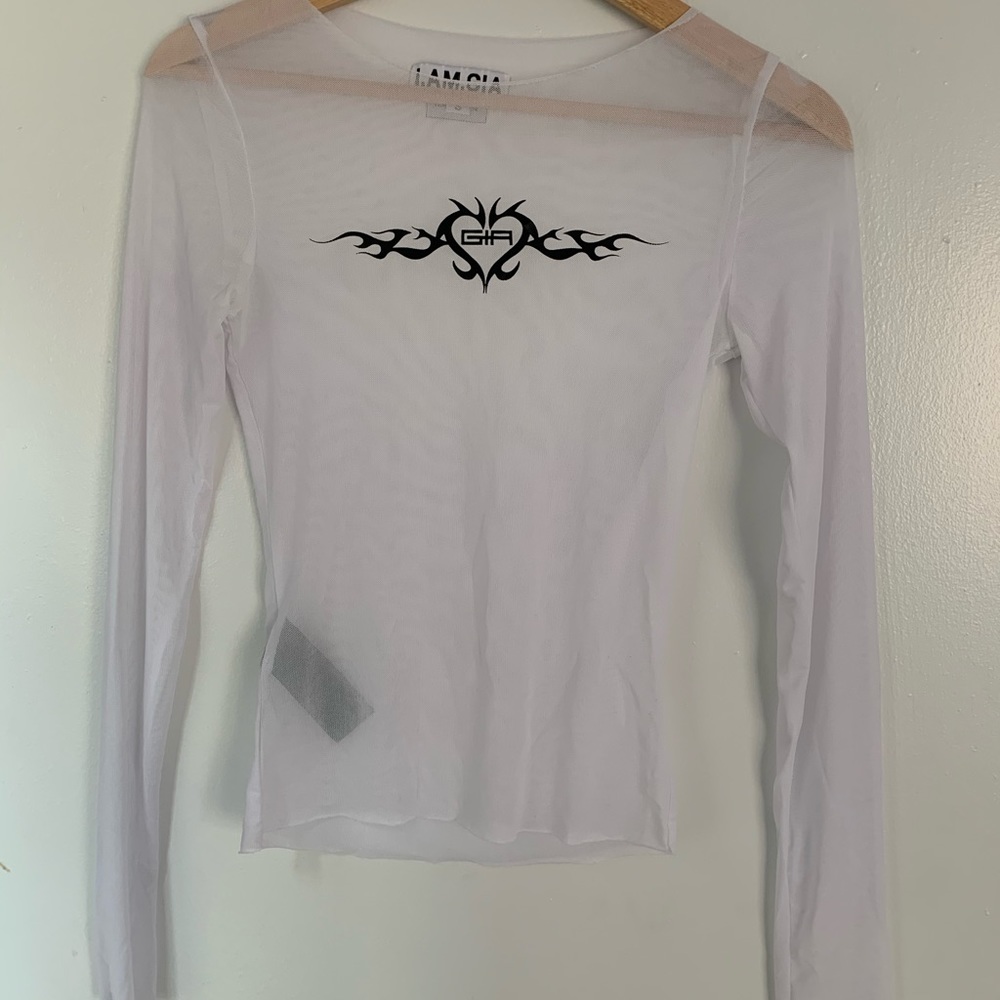 I.Am.Gia long sleeve sheer/mesh top - ON HOLD